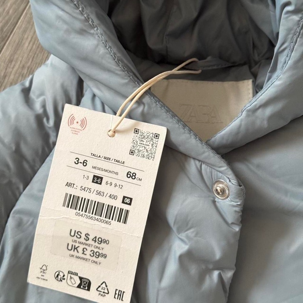ZARA baby puffer jumpsuit - Picture 3 of 6